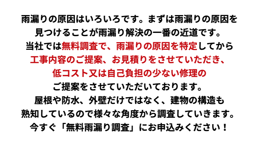 雨漏り修理　